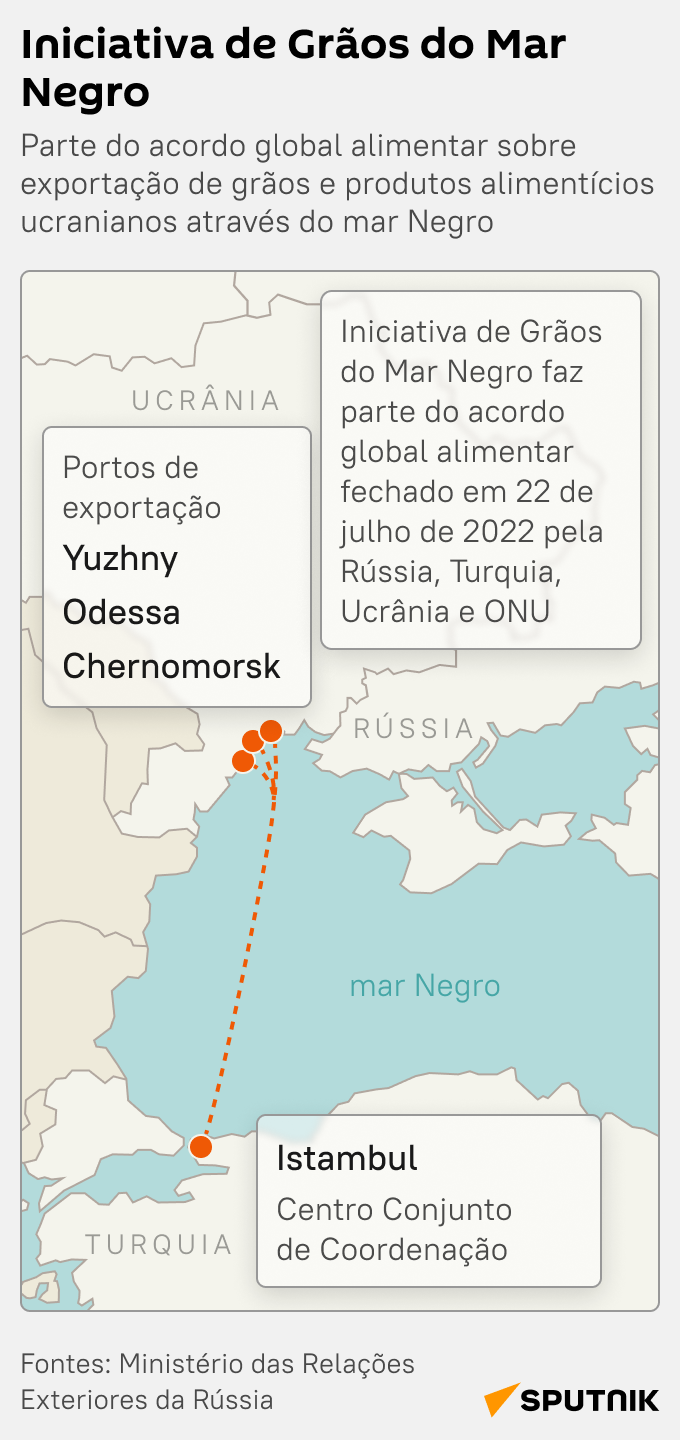 Iniciativa de Grãos do Mar Negro - Sputnik Brasil