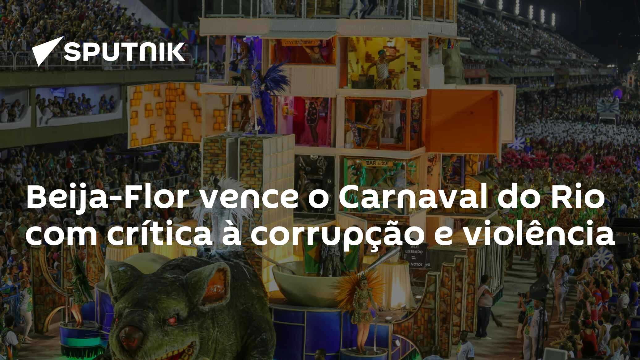 Beija-Flor terá rato gigante no Carnaval para representar