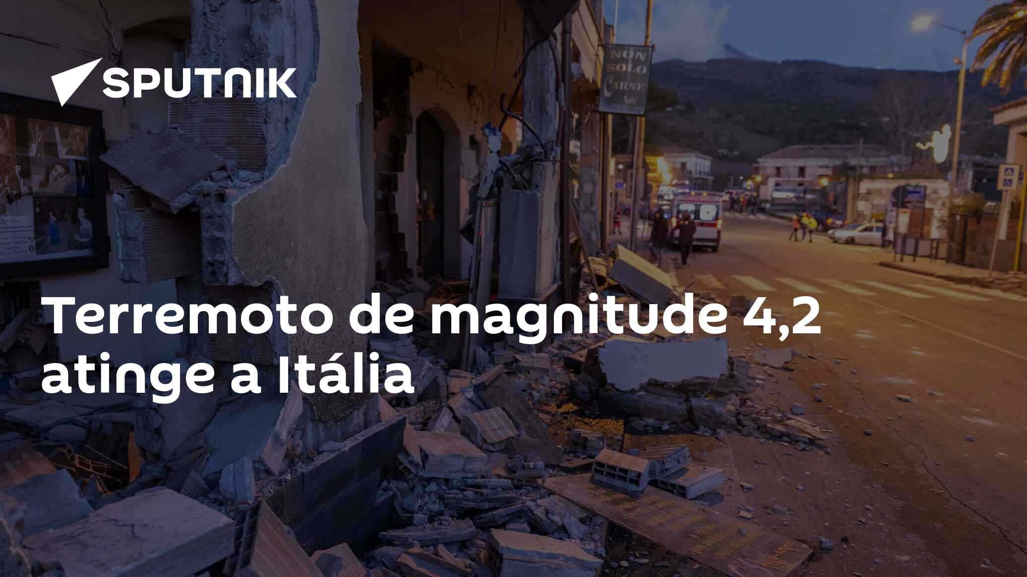 Terremoto De Magnitude 4,2 Atinge A Itália - 01.01.2019, Sputnik Brasil