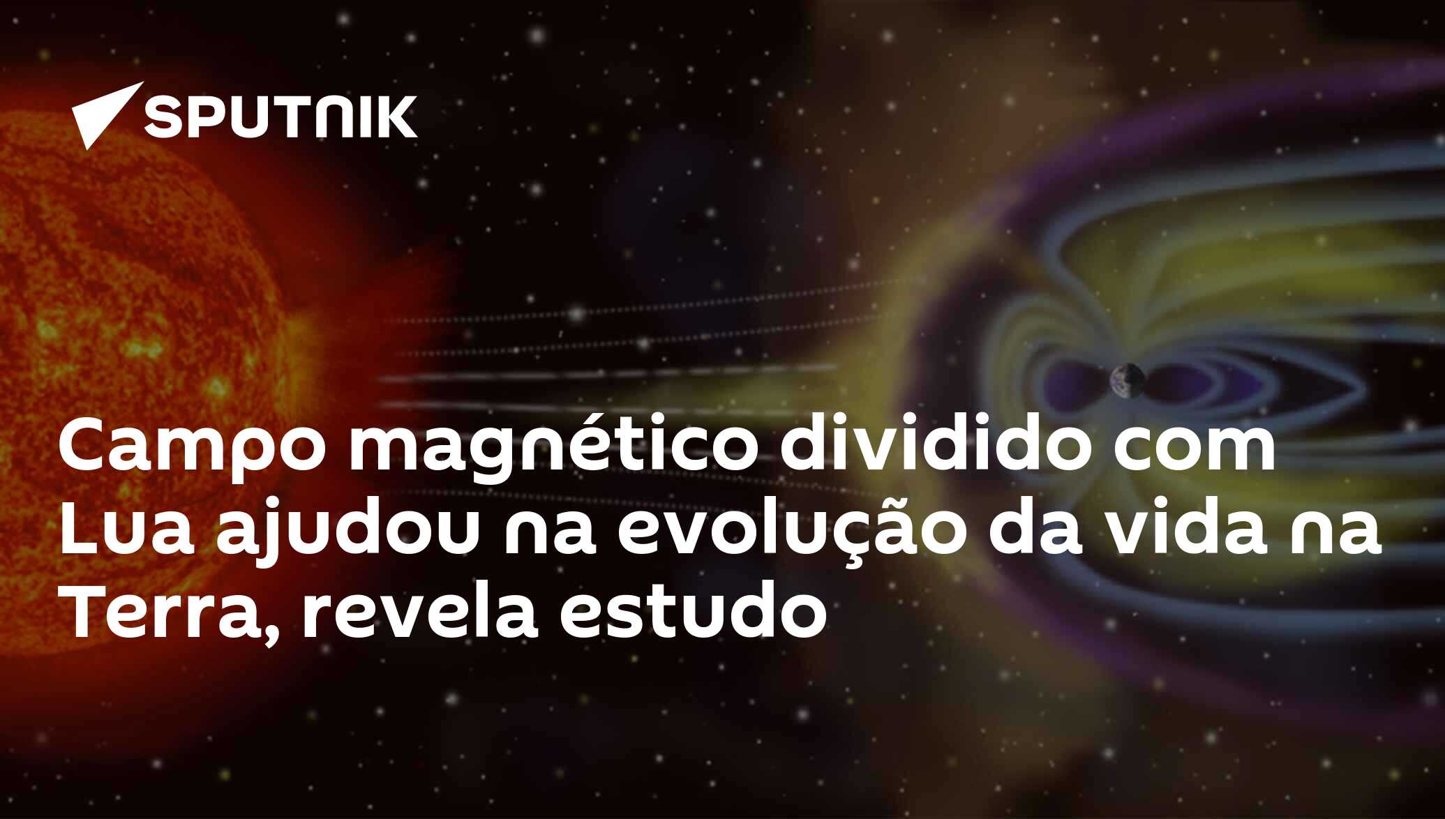 Campo magnético dividido com Lua ajudou na evolução da vida na Terra,  revela estudo - 16.10.2020, Sputnik Brasil