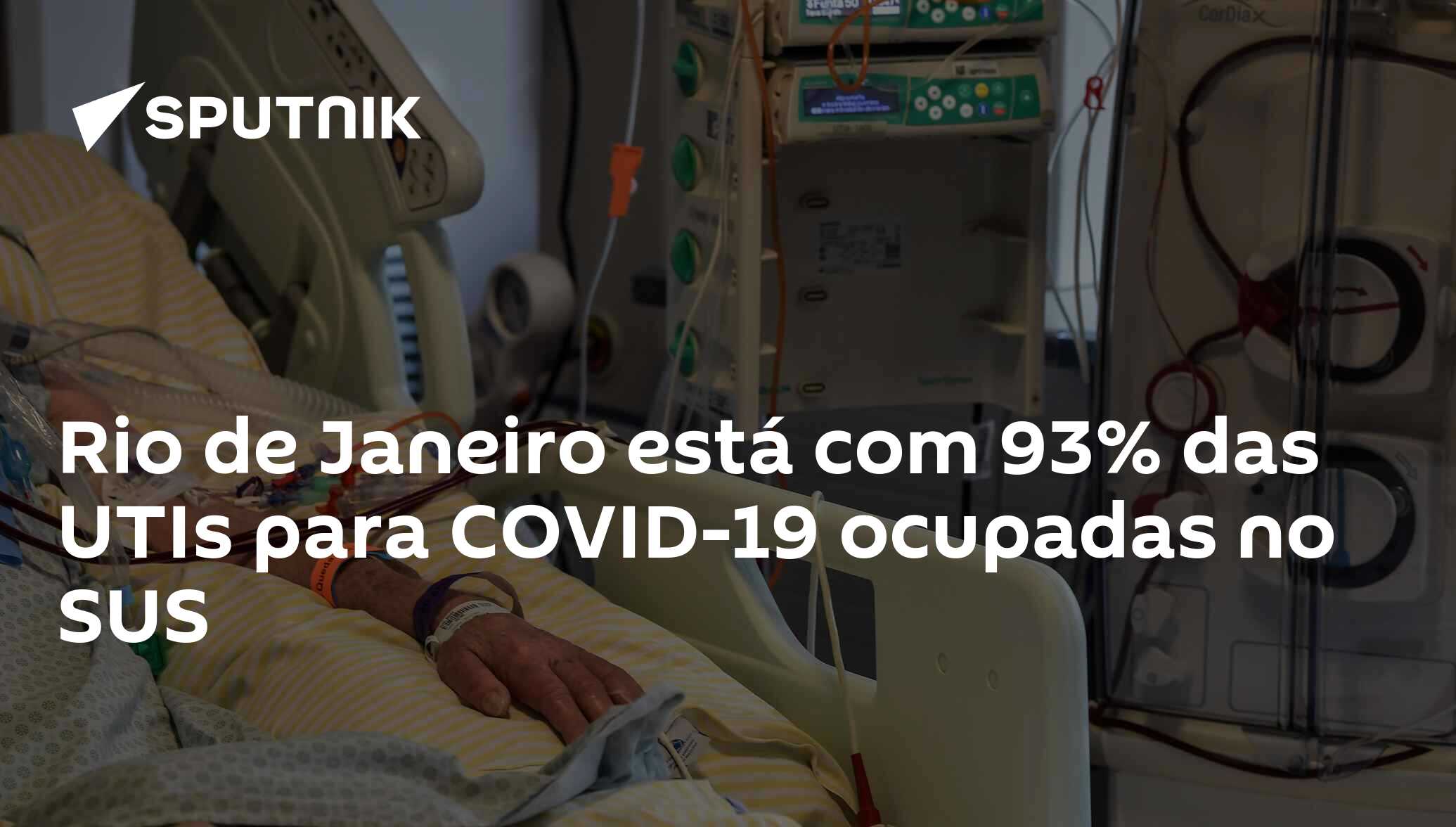 93% dos leitos de UTI do SUS estão ocupados no RJ