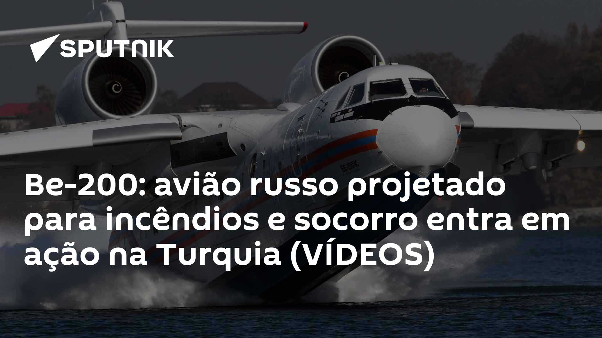 Rússia pretende produzir em série o avião anfíbio Be-200