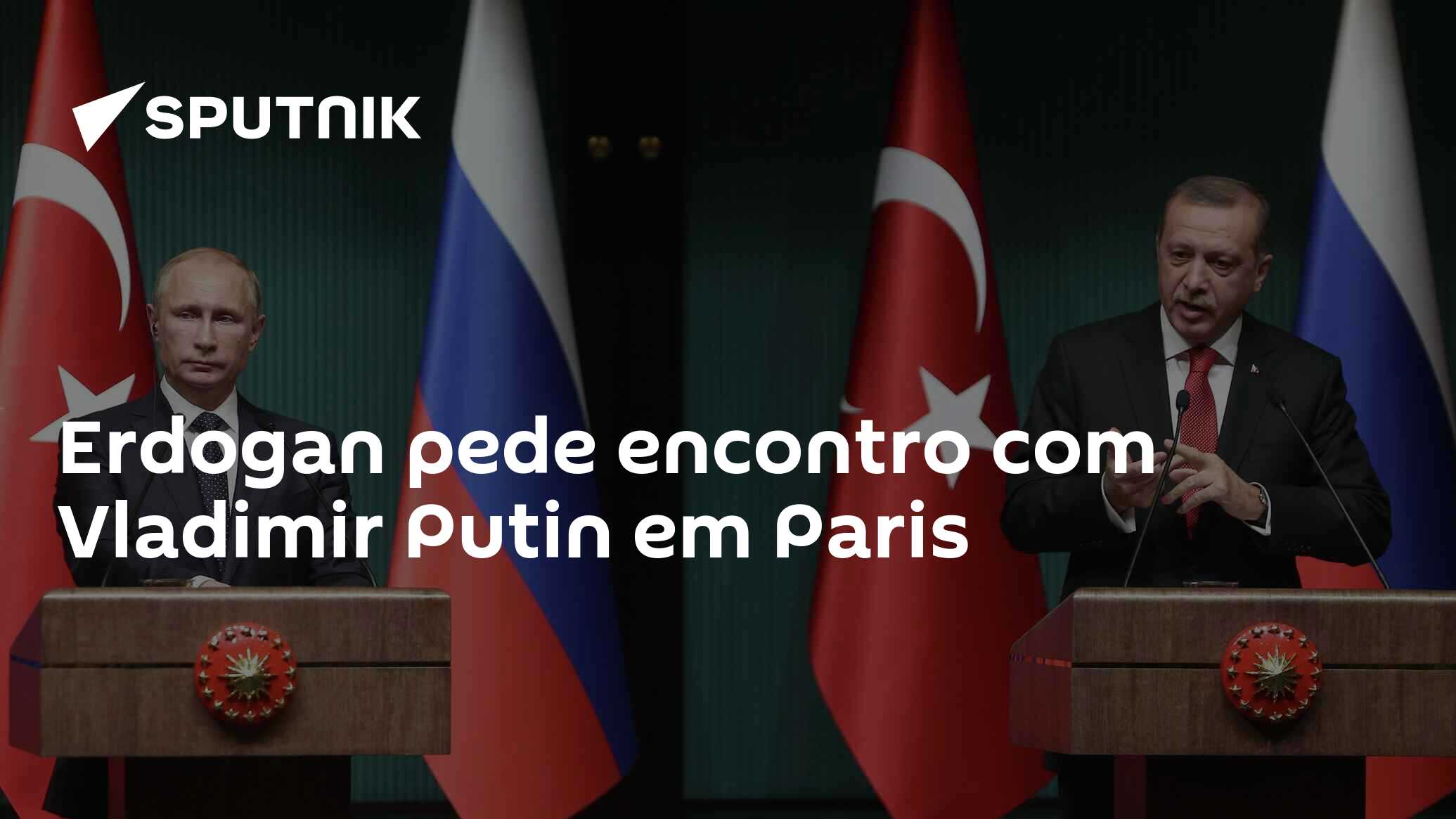 Encontro entre Erdogan e Putin em Moscou para encontrar uma