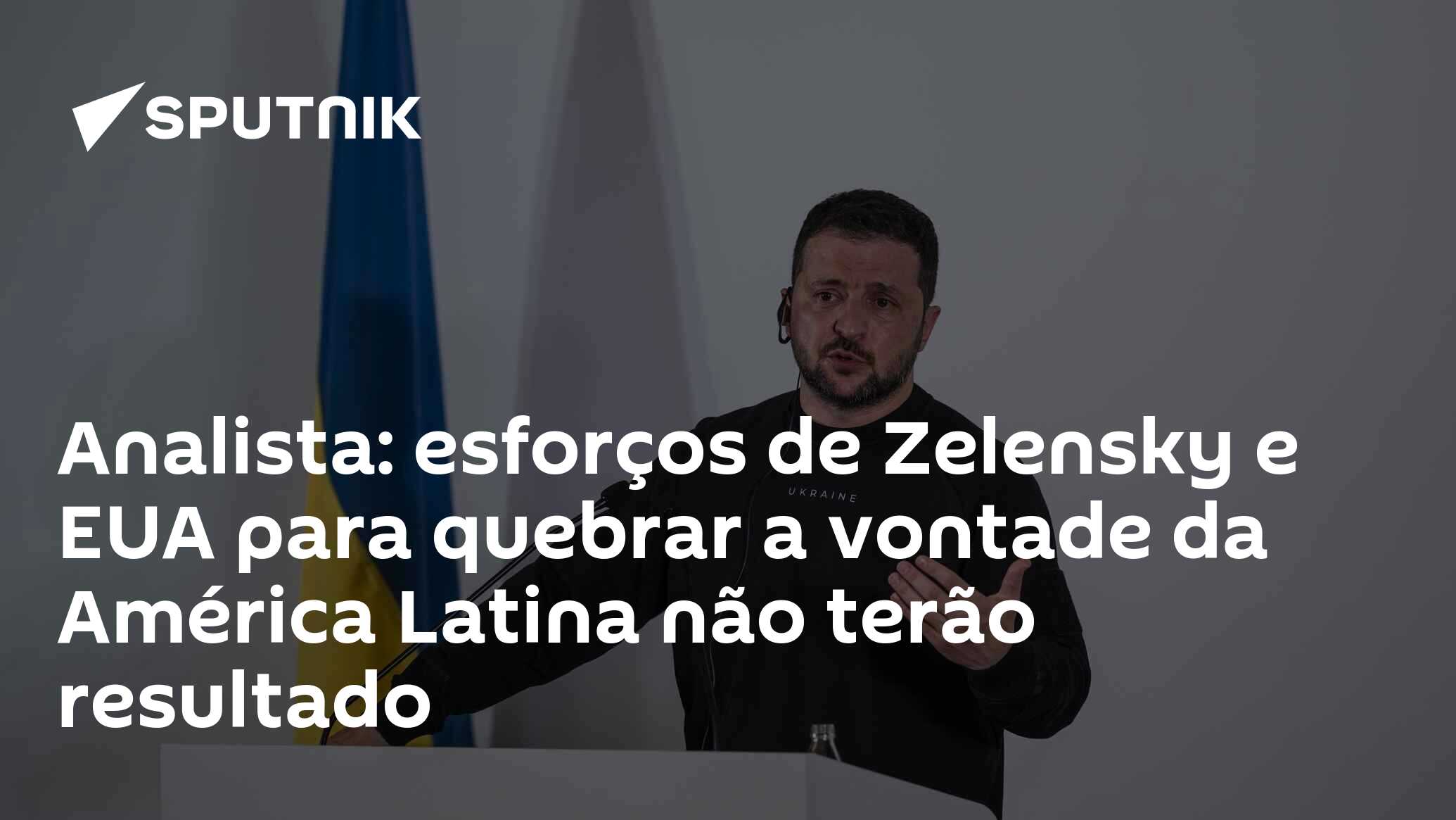 Zelensky perde apoio popular e pode ser substituído em prol de processo de  paz, diz analista - 14.12.2023, Sputnik Brasil