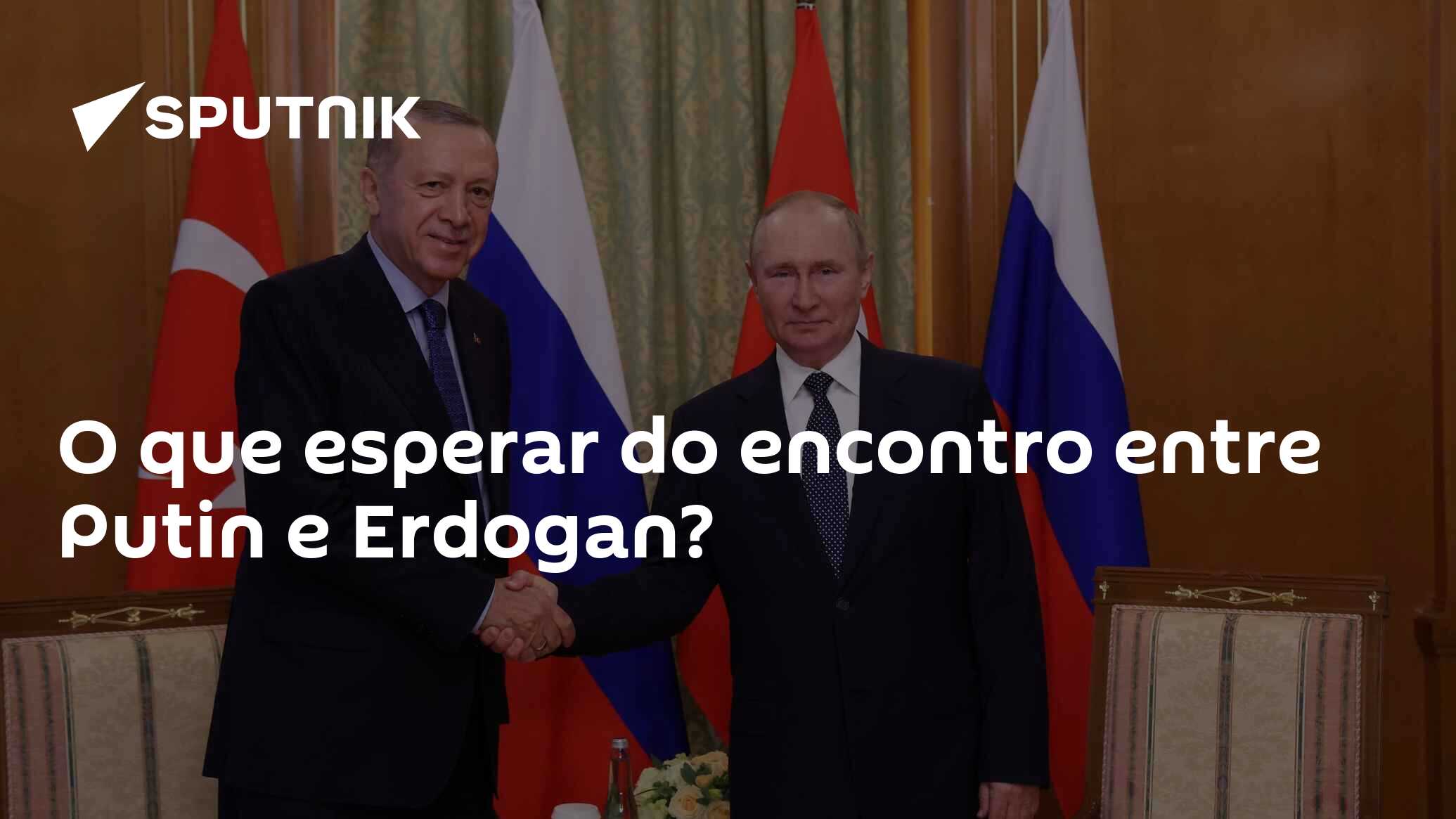 Encontro entre Erdogan e Putin em Moscou para encontrar uma