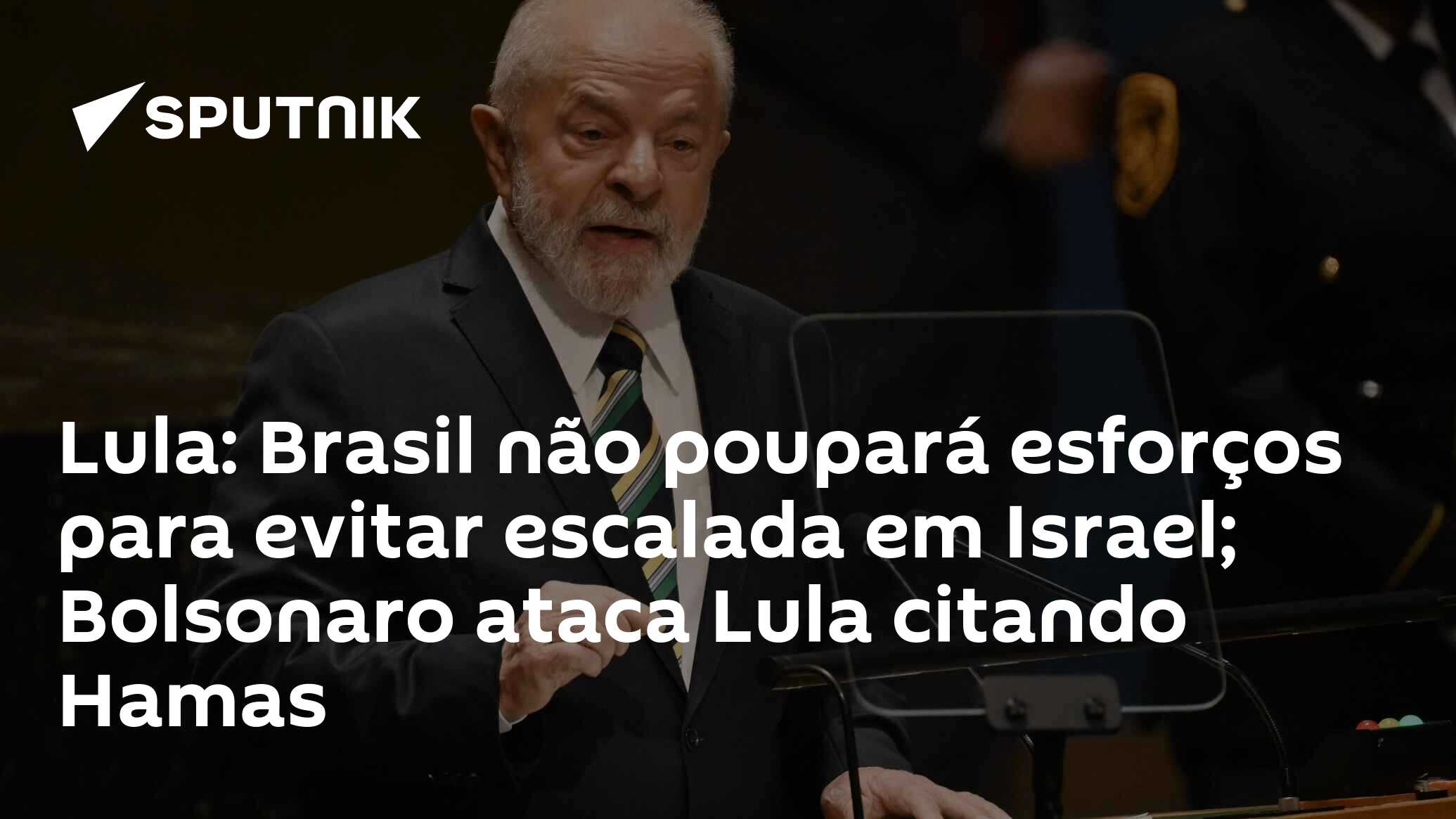 Lula diz que Brasil não poupará esforços para evitar escalada do