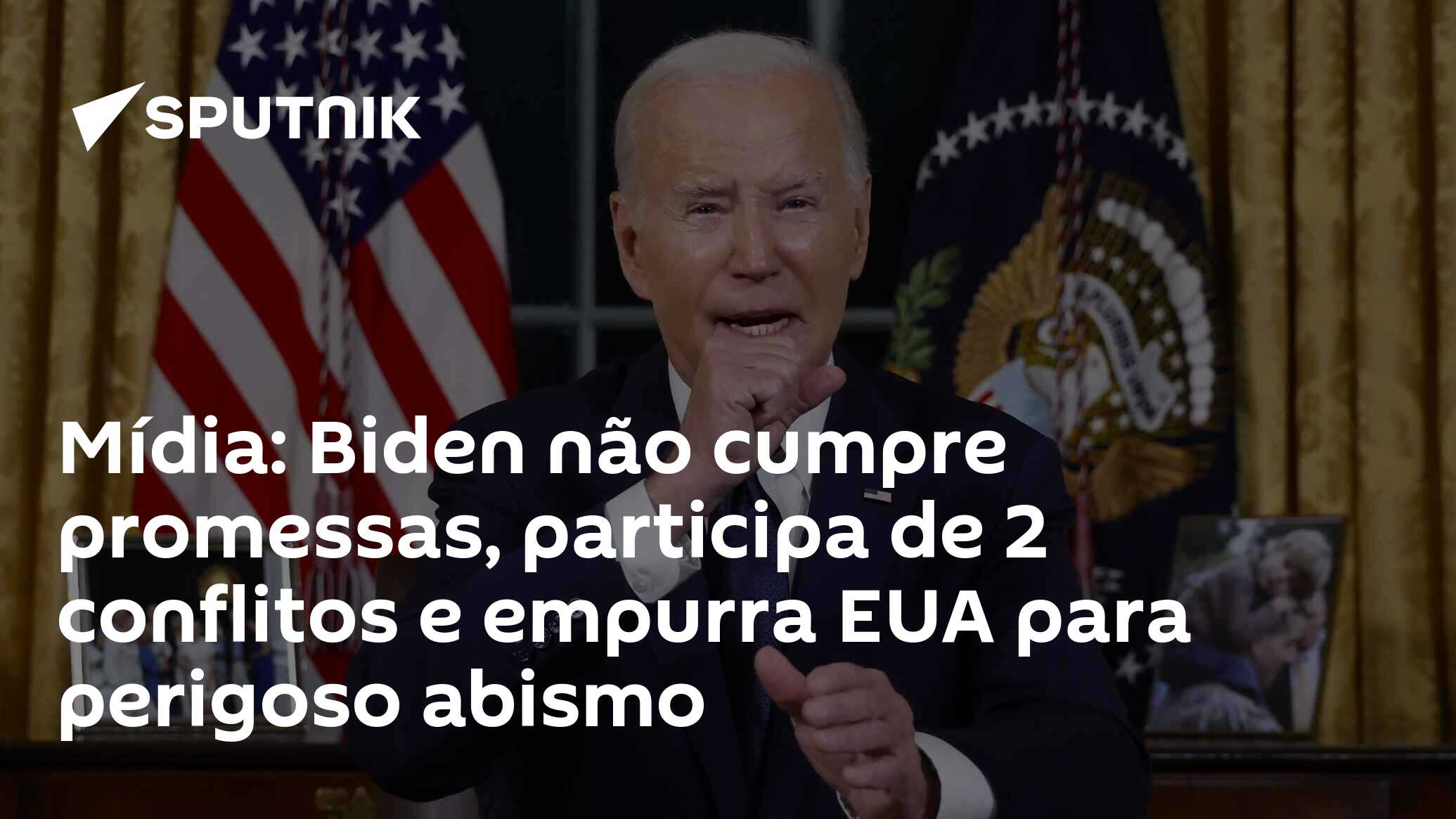 Mídia: Biden Não Cumpre Promessas, Participa De 2 Conflitos E Empurra ...