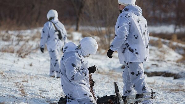 Soldados russos no Ártico - Sputnik Brasil