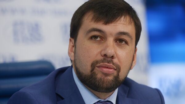 Denis Pushilin, o representante da autoproclamada República Popular de Donetsk - Sputnik Brasil