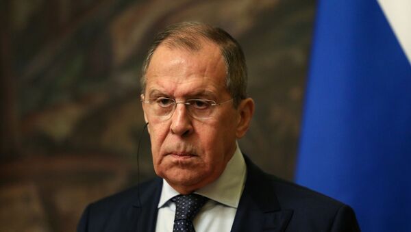 Chanceler russo Sergei Lavrov se faz presente em um encontro com diplomatas do Irã em Moscou - Sputnik Brasil