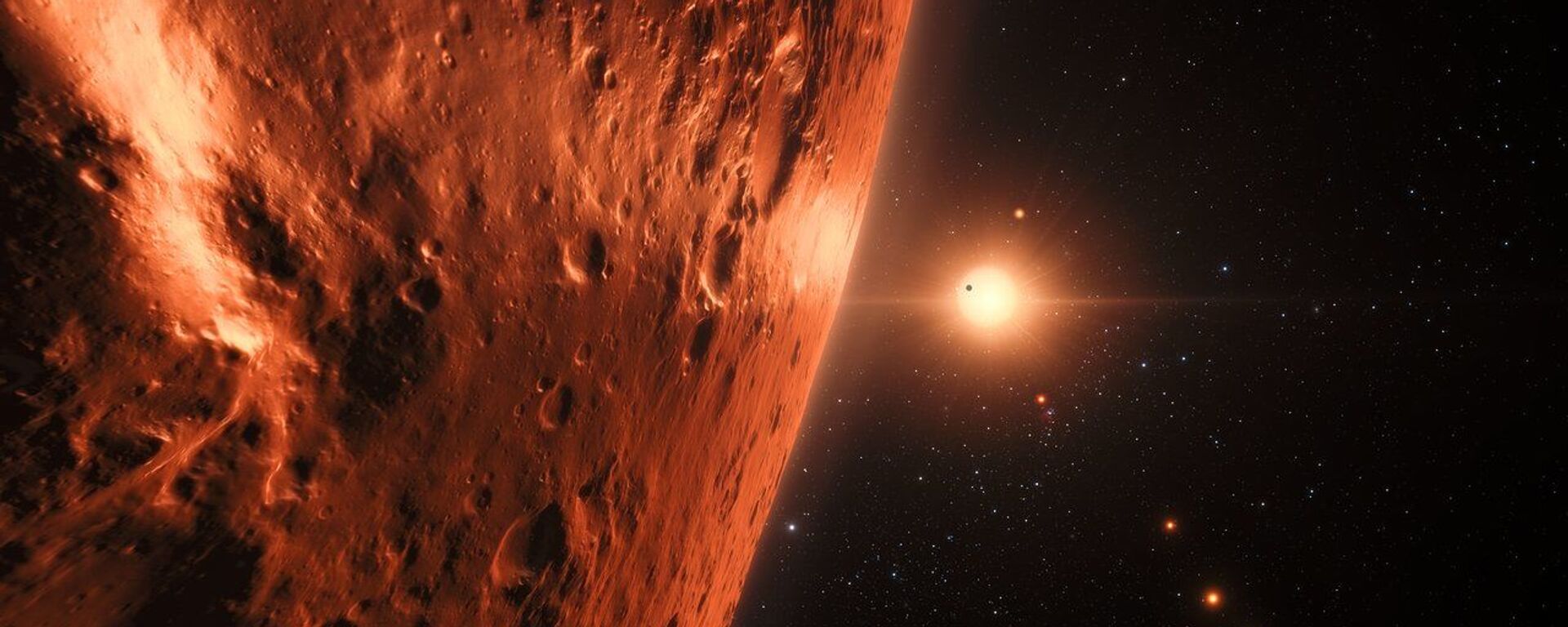 Planeta do sistema TRAPPIST-1 - Sputnik Brasil, 1920, 12.10.2021