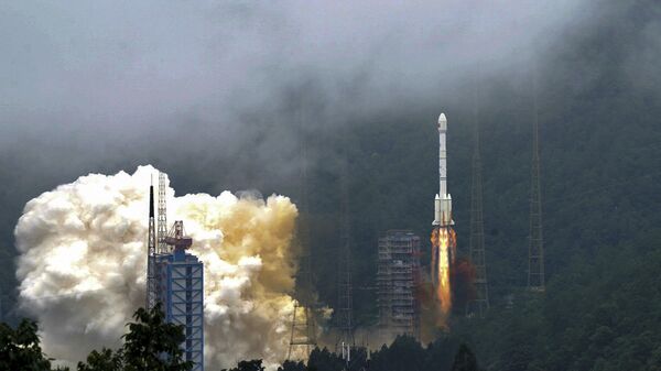 Foguete do Sistema de Navegação por Satélite Beidou é lançado na China (imagem referencial) - Sputnik Brasil