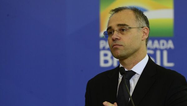 Ministro da Justiça e Segurança Pública, André Mendonça, durante a cerimônia de posse no Palácio do Planalto, 29 de abril de 2020 - Sputnik Brasil