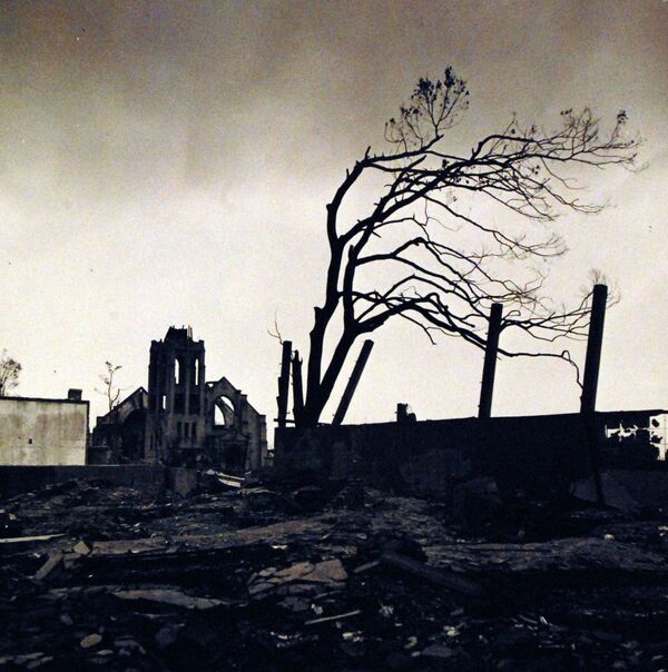 Rastro de destruição de Hiroshima após bombardeio em 6 de agosto de 1945 - Sputnik Brasil