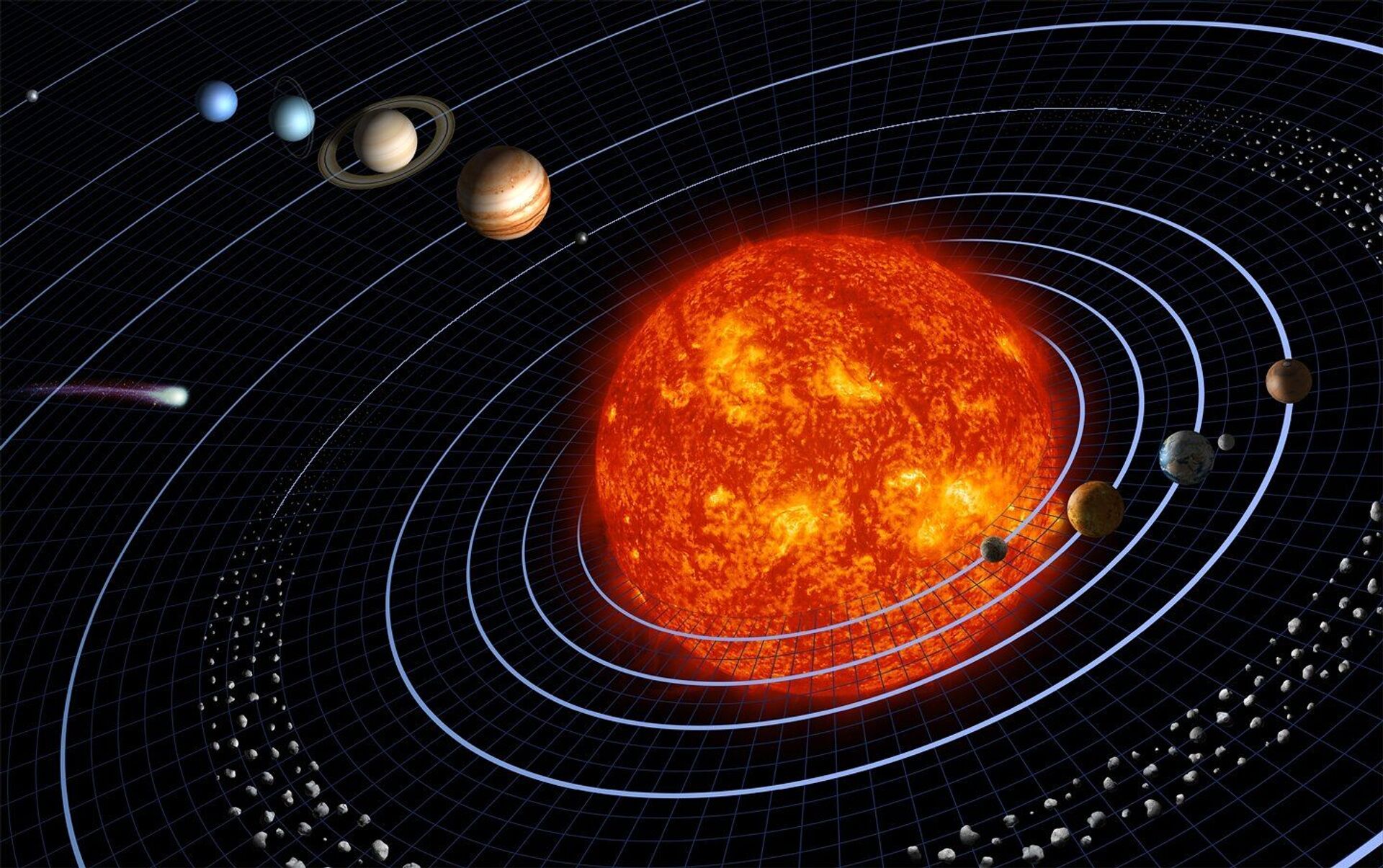 Astrônomos desvendam mistério da formação da nuvem de Oort nos confins do Sistema Solar - Sputnik Brasil, 1920, 03.06.2021