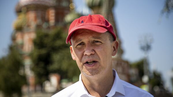 Ex-candidato presidencial bielorrusso Valery Tsepkalo em Moscou - Sputnik Brasil