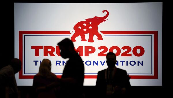 Delegados se reúnem para Convenção do Partido Republicano dos EUA, em Charlotte, Carolina do Norte, EUA, 24 de agosto de 2020 - Sputnik Brasil