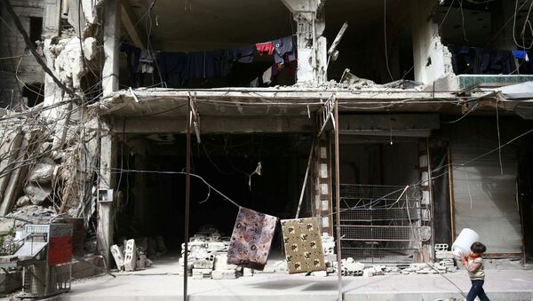 Ruínas de Douma, Síria (foto de arquivo) - Sputnik Brasil