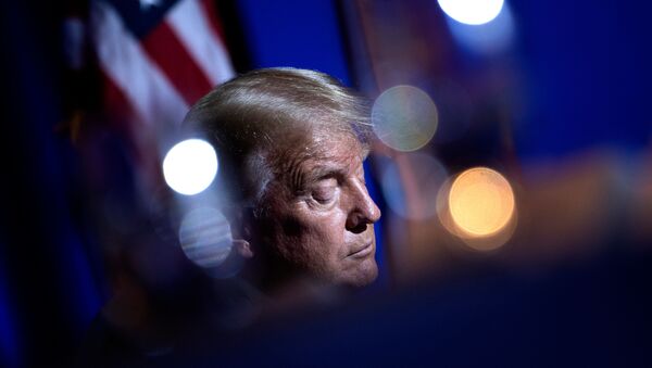 Presidente norte-americano, Donald Trump durante evento de campanha na Carolina do Norte, EUA, 8 de setembro de 2020 - Sputnik Brasil