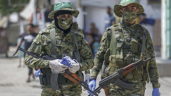 Membros do movimento palestino Hamas (foto de arquivo) - Sputnik Brasil