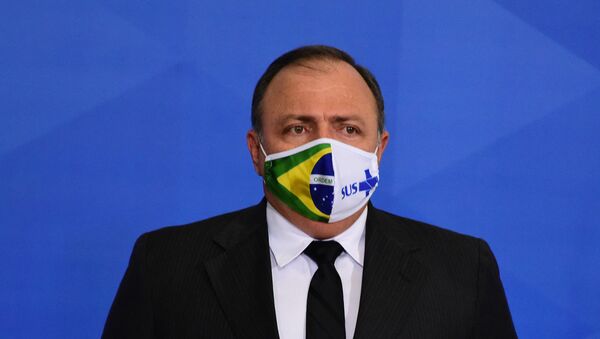 General Eduardo Pazuello toma posse como ministro da Saúde após ficar 4 meses no cargo de forma interina - Sputnik Brasil