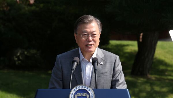 Presidente sul-coreano, Moon Jae-in - Sputnik Brasil