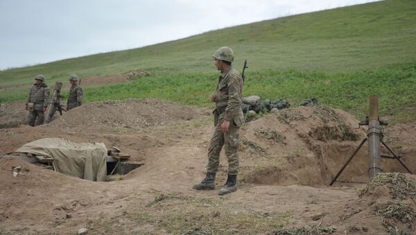 Militares na zona de conflito em Nagorno-Karabakh (imagem referencial) - Sputnik Brasil