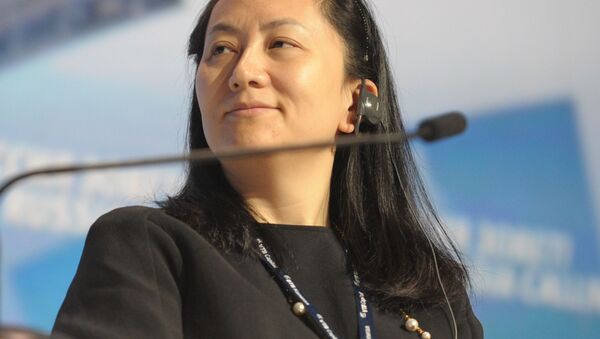 Diretora financeira da empresa chinesa Huawei, Meng Wanzhou (foto de arquivo) - Sputnik Brasil