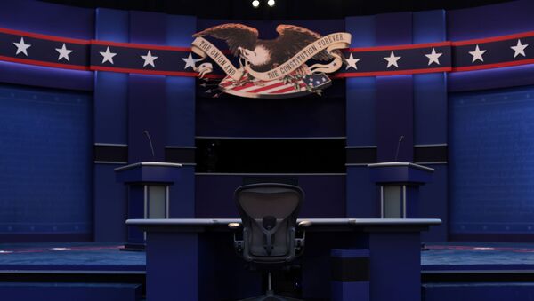 Cenário do debate entre os candidatos à presidência dos EUA, em Cleveland, Ohio, 28 de setembro de 2020  - Sputnik Brasil