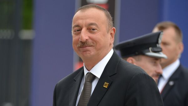 O presidente do Azerbaijão, Ilham Aliev, durante um econtro da ORAN em Varsóvia (arquivo). - Sputnik Brasil