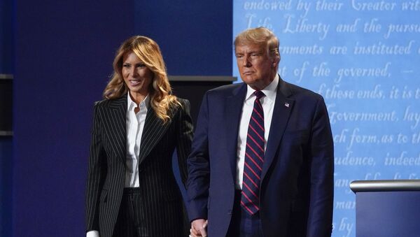 O presidente dos Estados Unidos Donald Trump e a primeira-dama Melania Trump. - Sputnik Brasil