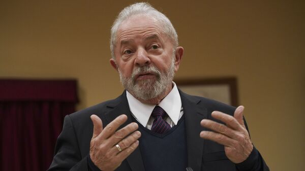 Ex-presidente Luiz Inácio Lula participa de encontro com sindicatos em Roma, na Itália, em fevereiro de 2020 - Sputnik Brasil