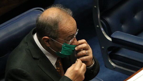 O Senador Chico Rodrigues, DEM,  que foi encontrado com 30 mil reais na cueca suspeito de desvios de recursos do combate à COVID-19 - Sputnik Brasil