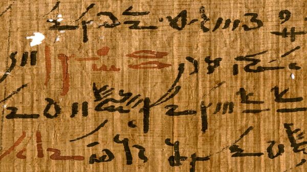 Fragmento de papiro egípcio - Sputnik Brasil