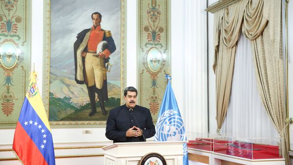 Nicolás Maduro discursando em sessão virtual da Assembleia-Geral da ONU - Sputnik Brasil