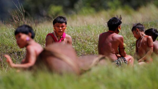 Indígenas do povo Yanomami em Alto Alegre, em Roraima - Sputnik Brasil