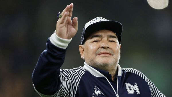 Ex-jogador argentino Diego Armando Maradona - Sputnik Brasil
