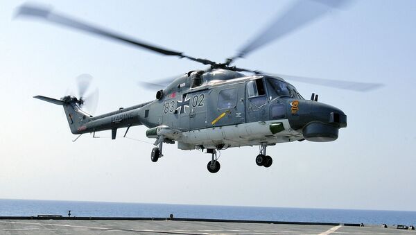 Helicóptero Sea Lynx da Marinha alemã - Sputnik Brasil