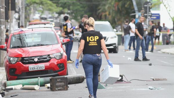 Um grupo fortemente armado provocou uma onda de assaltos a bancos em Criciúma, no sudeste de Santa Catarina, no início da madrugada de terça-feira, 1º de dezembro - Sputnik Brasil