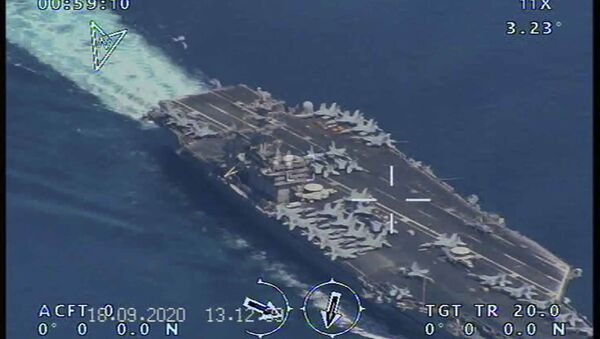 Navio dos EUA detectado pelo Irã entrando no estreito de Hormuz - Sputnik Brasil