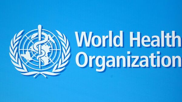 Logo da Organização Mundial da Saúde (OMS), em Genebra, na Suíça. - Sputnik Brasil