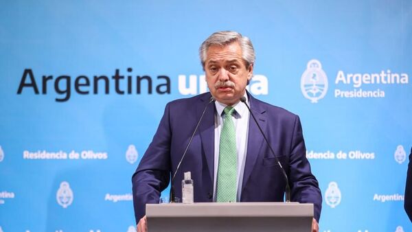 O presidente da Argentina Alberto Fernández - Sputnik Brasil