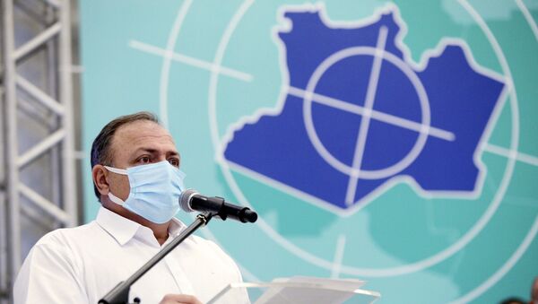 O ministro da Saúde, Eduardo Pazuello, durante a apresentação do Plano Estratégico de Enfrentamento à COVID-19 no Amazonas - Sputnik Brasil