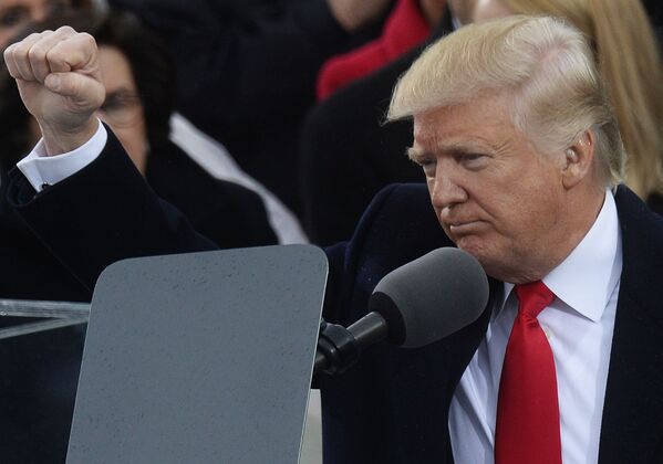 Presidente dos EUA Donald Trump durante a cerimônia de posse em Washington, Estados Unidos
 - Sputnik Brasil