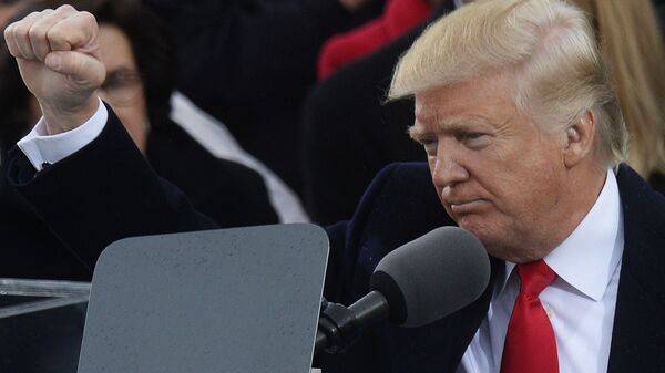 Presidente dos EUA Donald Trump durante a cerimônia de posse em Washington, Estados Unidos - Sputnik Brasil