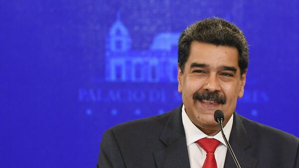 Presidente da Venezuela, Nicolás Maduro, durante coletiva de imprensa - Sputnik Brasil