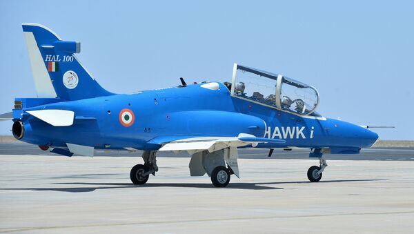 Aeronave Hawk-i exibida no Show Aéreo Índia 2019, em Bangalore - Sputnik Brasil