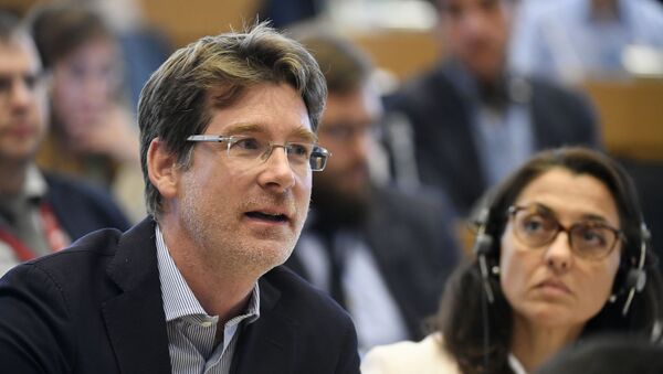 Pascal Canfin, eurodeputado e presidente da Comissão de Meio Ambiente, Saúde Pública e Segurança Alimentar do Parlamento Europeu, durante sessão em 4 de setembro de 2019 - Sputnik Brasil