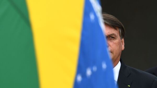 Presidente do Brasil, Jair Bolsonaro, cumpre agenda no Palácio do Planalto, em Brasília (foto de arquivo) - Sputnik Brasil