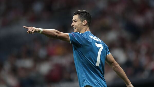 Ronaldo gesticula durante confronto entre Juventus e Atlético de Madrid no Wanda Metropolitano, em Madri, válido pelo grupo D da Liga dos Campeões da UEFA, em 18 de setembro de 2019 - Sputnik Brasil